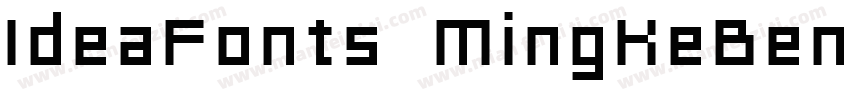 IdeaFonts MingKeBenW字体转换